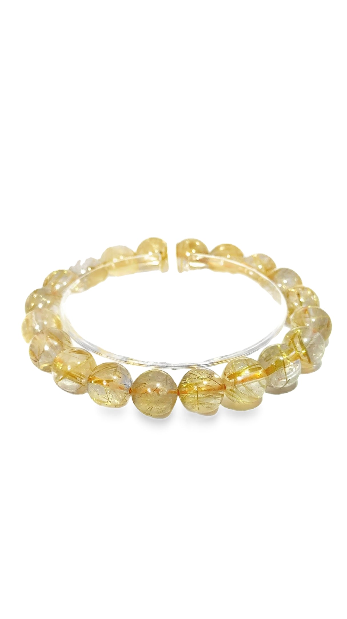 Yellow hair crystal bracelet