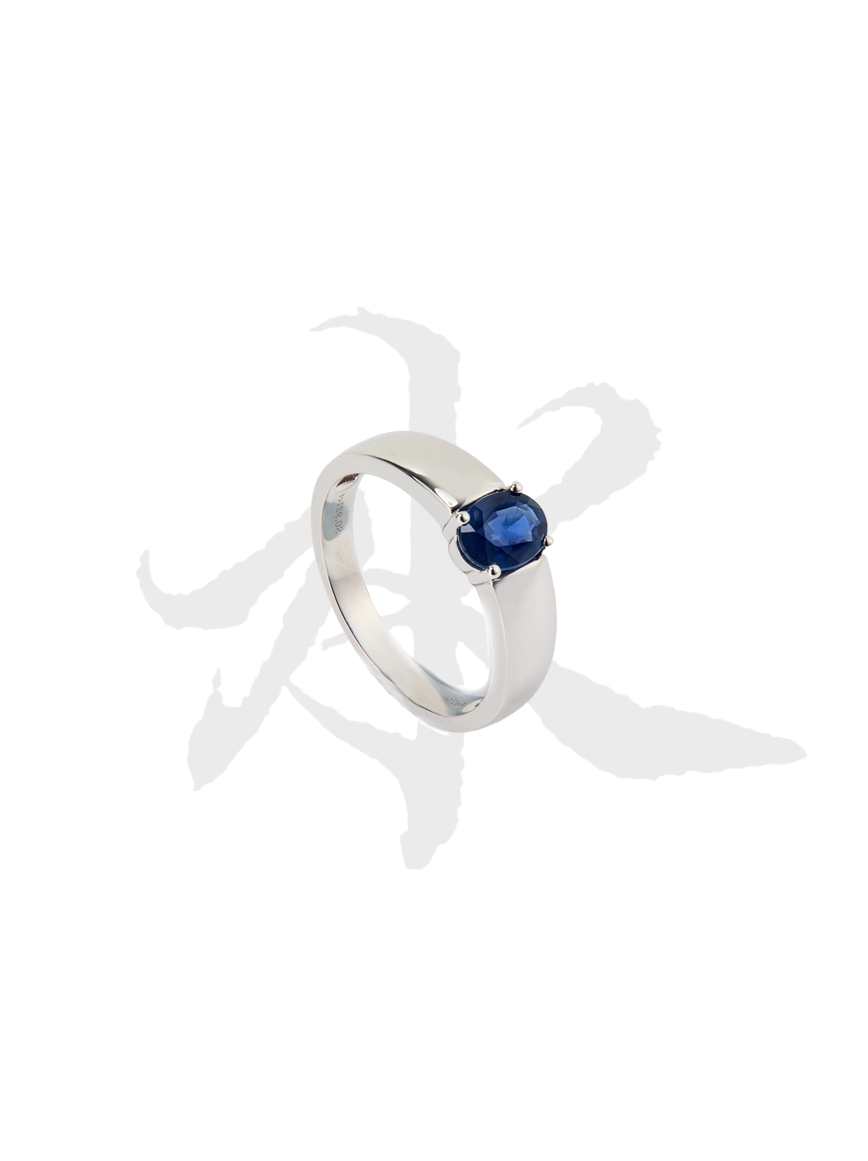 18K Gold Sapphire Ring
